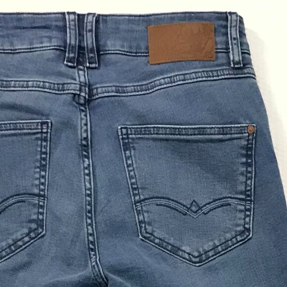 Mos Mosh Vice Blue Jeans - Size 27 - Slim Fit - NWT- Medium Blue - Picture 13 of 15